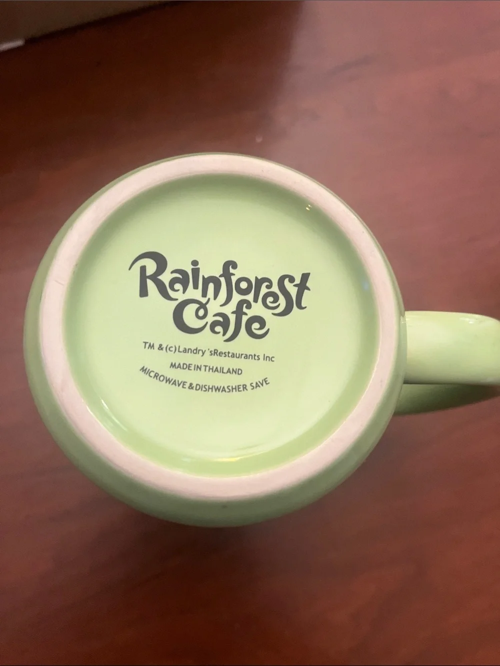 RAINFOREST Light Green Ceramic Cafe Mug